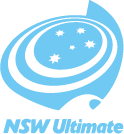 Logo of NSW Ultimate featuring a stylized spiral with stars and the text 'NSW Ultimate' in light blue.